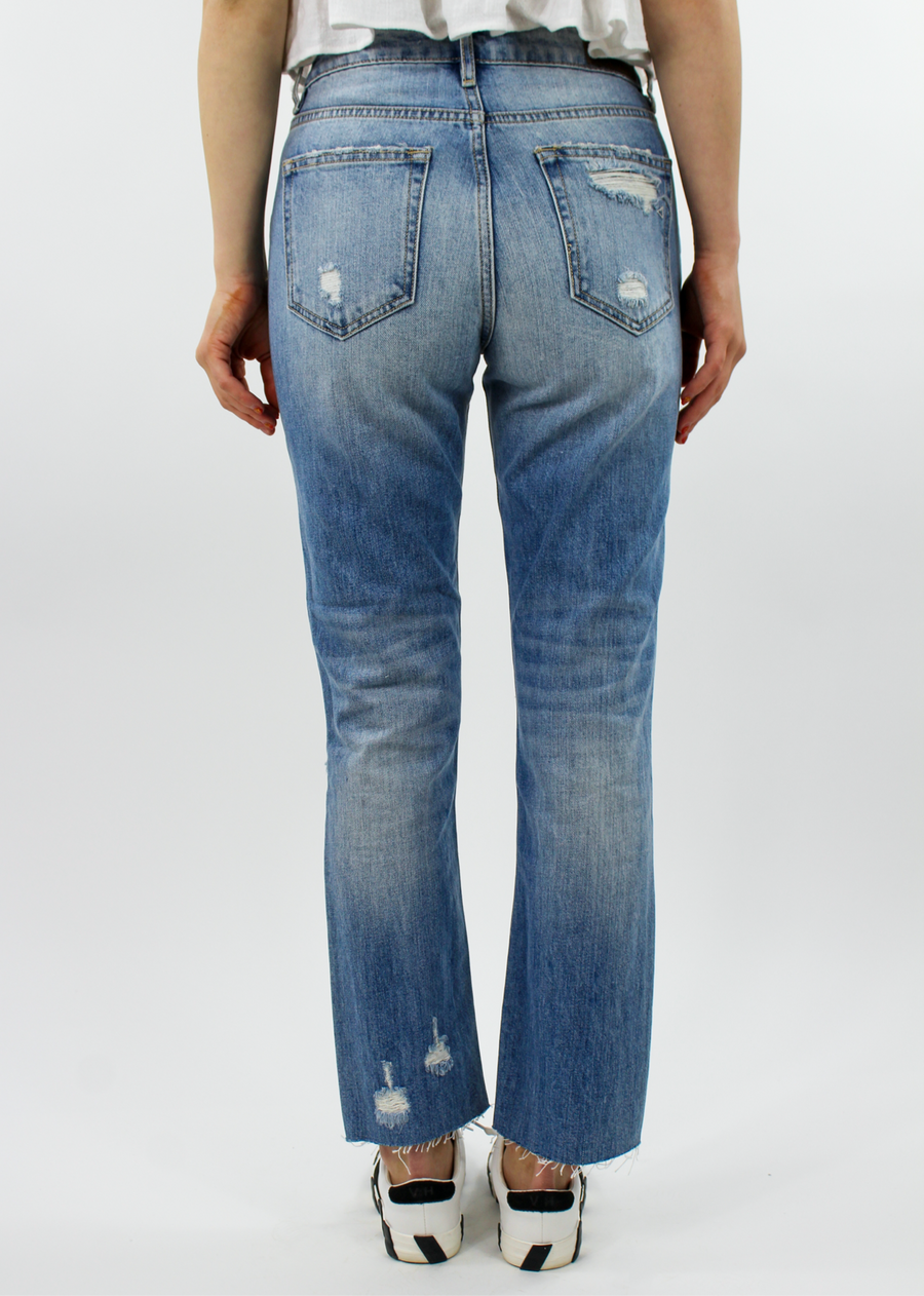 Eleanor Rigby Straight Crop Jeans ★ Light Wash Denim – Rock N Rags