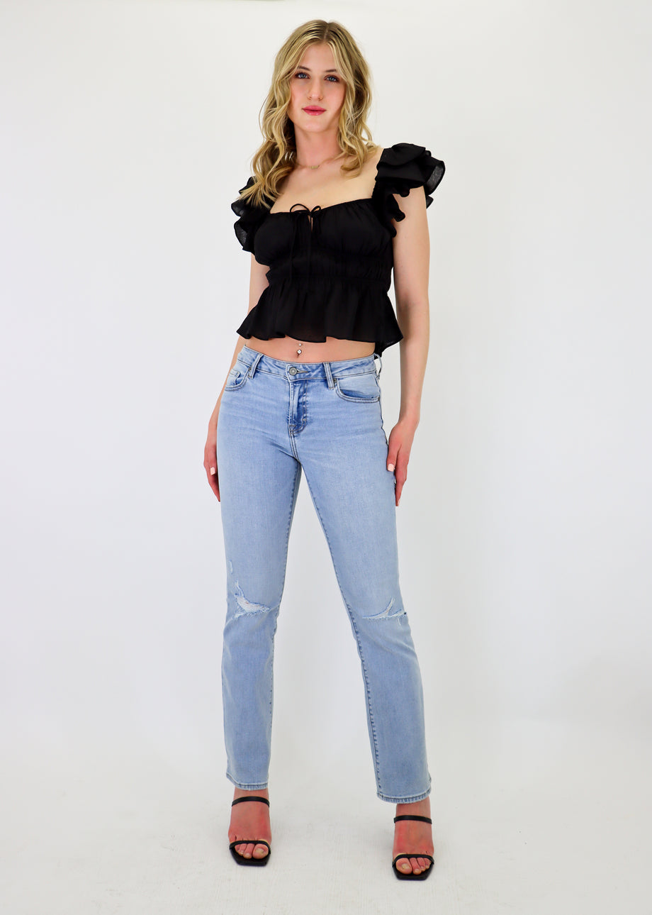 fancy sleeves top