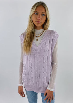 Dreamer Girl Sweater Vest ★ Lavender