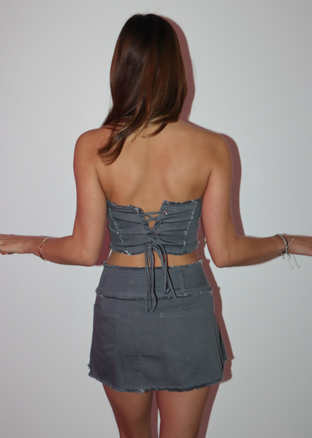 Meant To Be Halter Top ★ Light Wash
