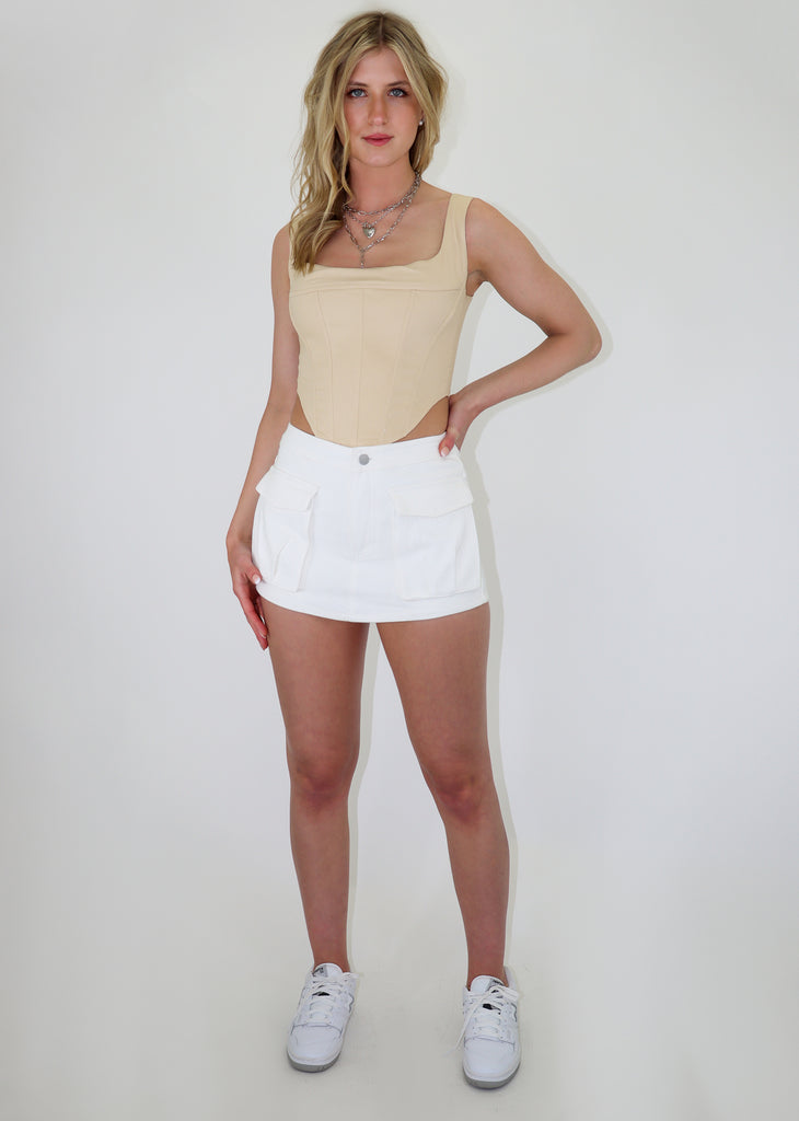 Skort (skirt in the front, shorts in the back)