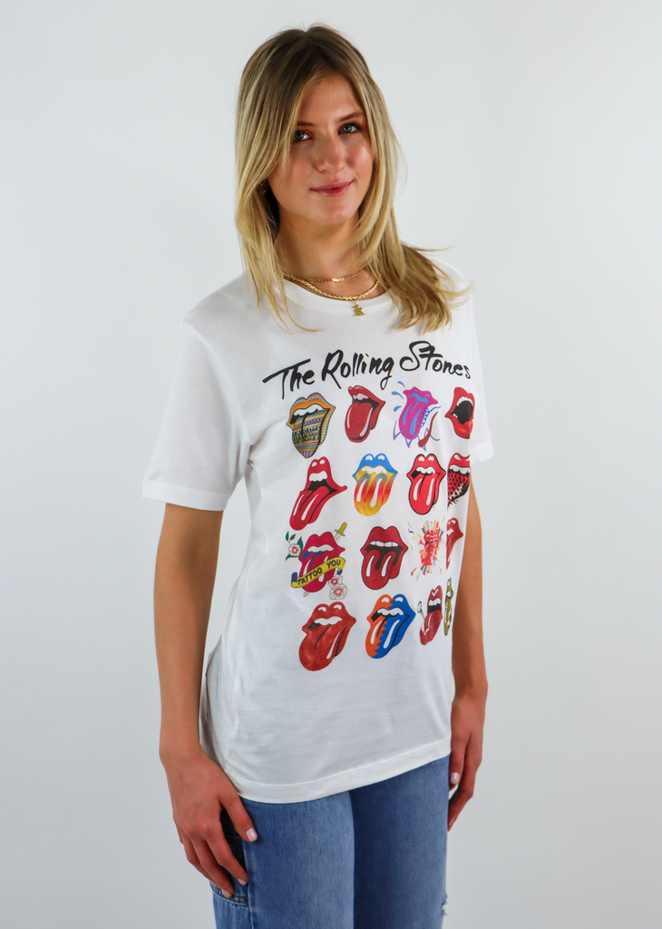 Rolling Stones Licks Over Time Graphic Tee ★ White