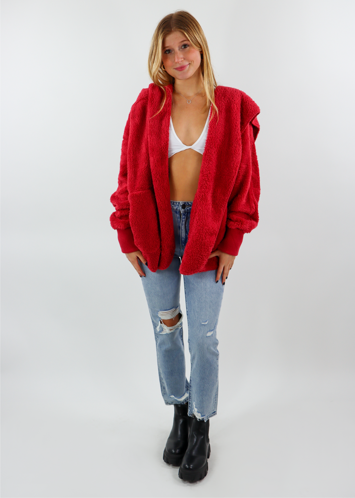 Fuzzy Jacket ★ Red