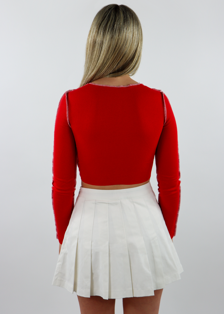 Gimme What I Want Long Sleeve Top ★ Red