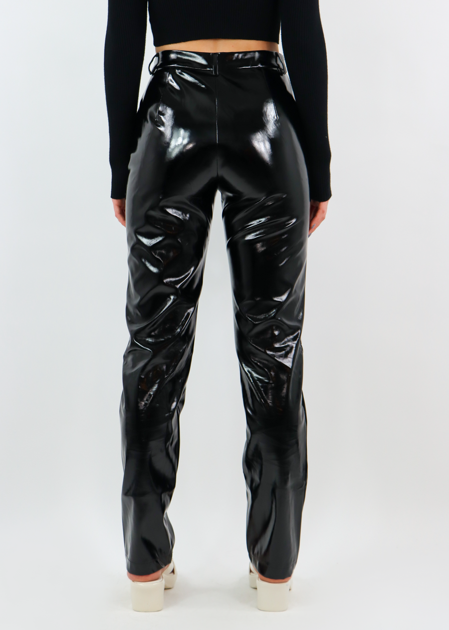 Charmed Patent Leather Pants ★ Black – Rock N Rags