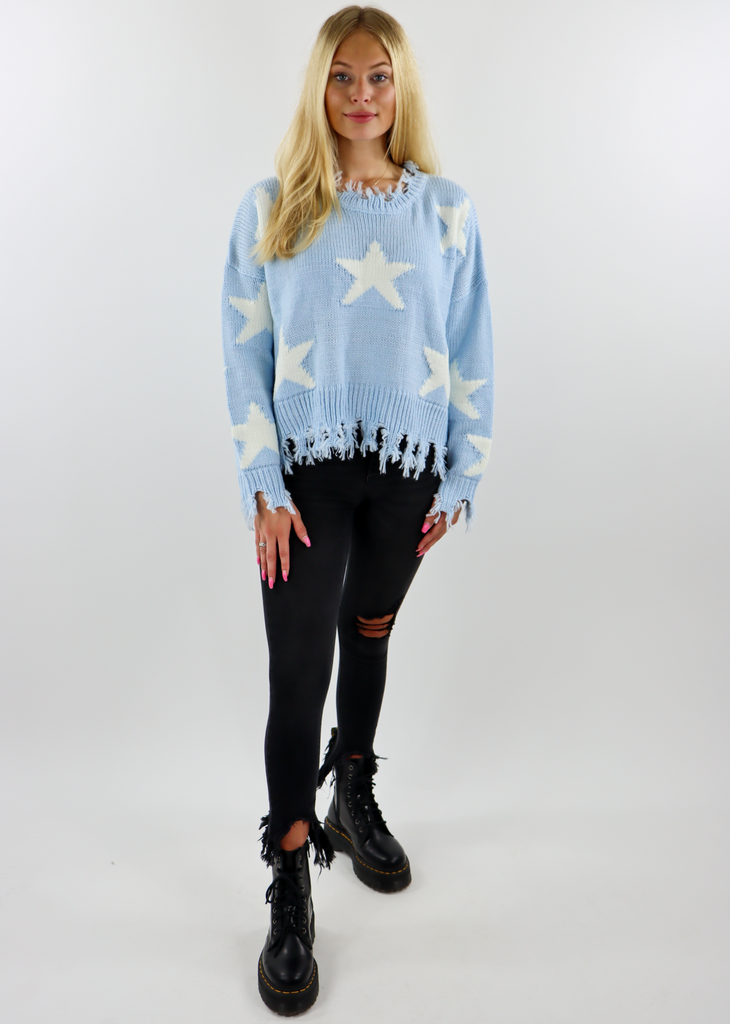 Starstruck Sweater ★ Baby Blue