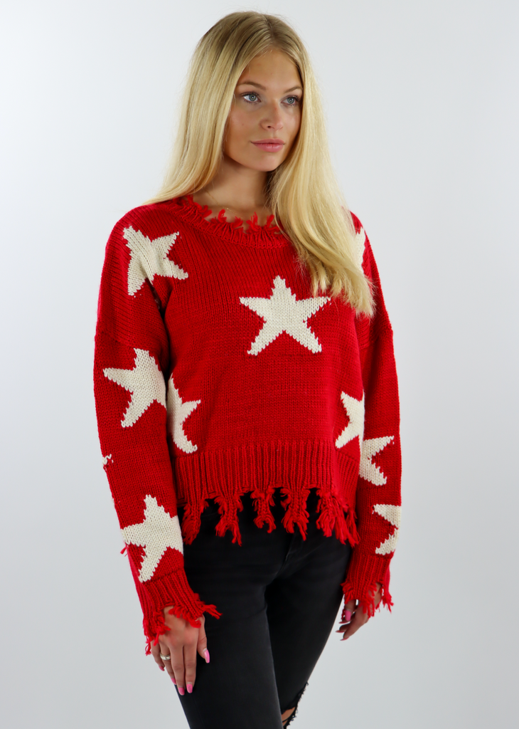 Starstruck Sweater ★ Red