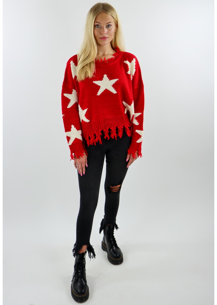 Starstruck Sweater ★ Red