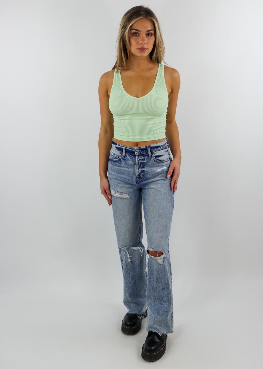 Take The Plunge V-Neck Crop Top ☆ White – Rock N Rags