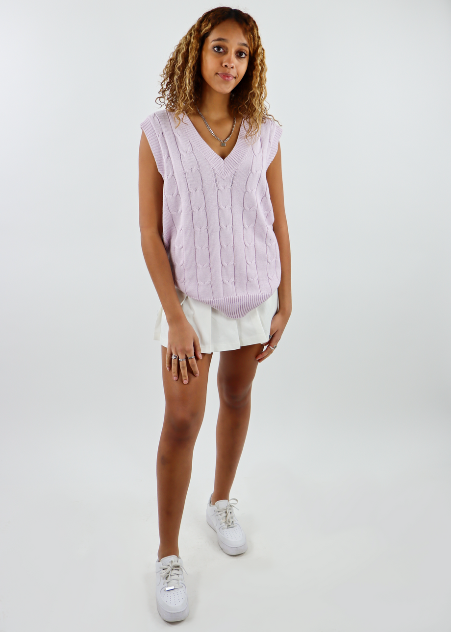 Dreamer Girl Sweater Vest ☆ Lavender – Rock N Rags