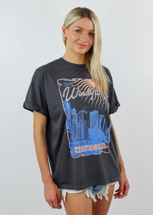 Windy City Graphic Tee ★ Charcoal Grey