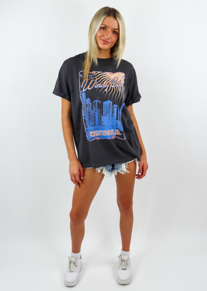 Windy City Graphic Tee ★ Charcoal Grey