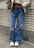 Looking Back Cargo Jeans ★ Light Wash