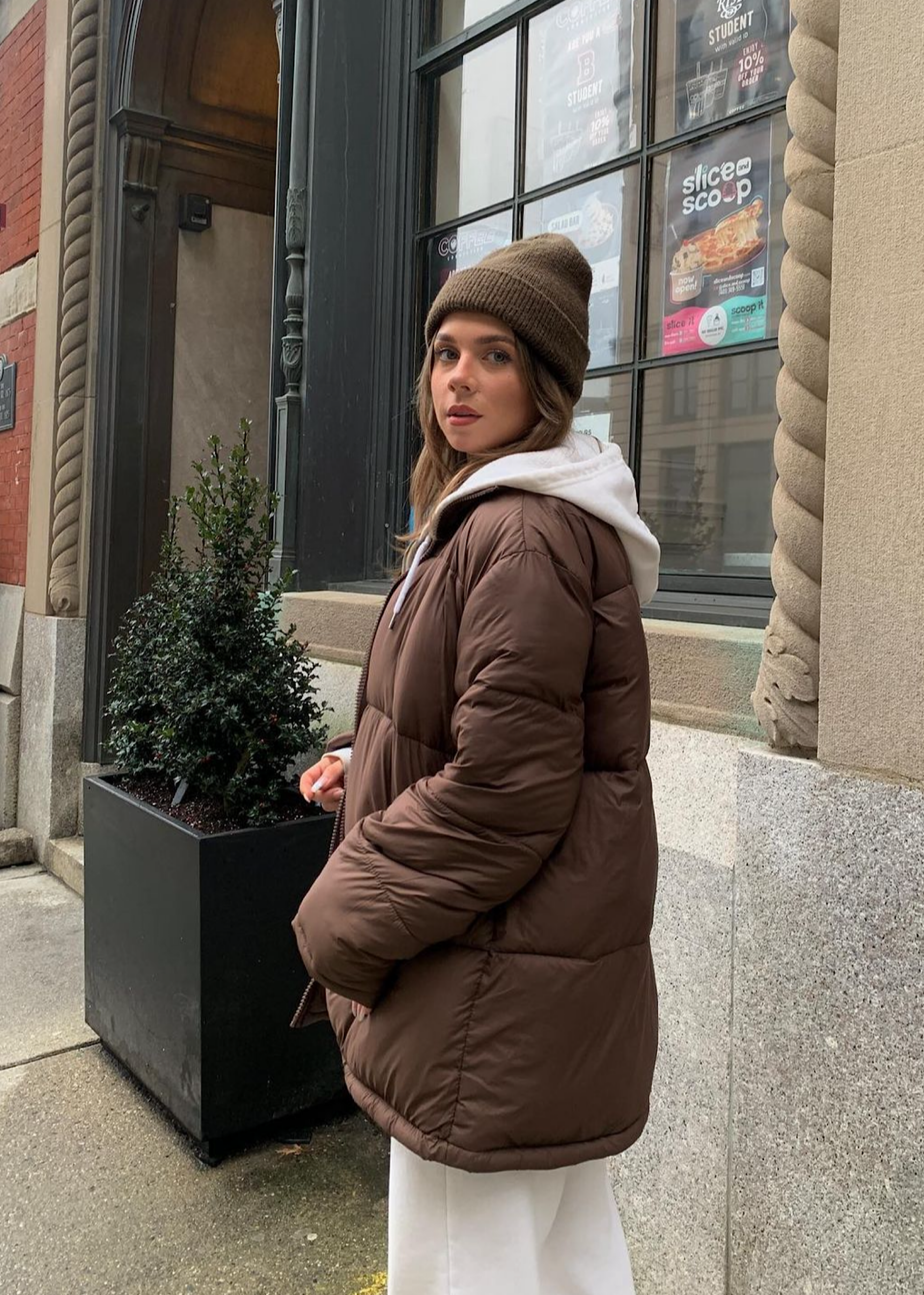 Colder Weather Puffer Jacket Cocoa Rock N Rags